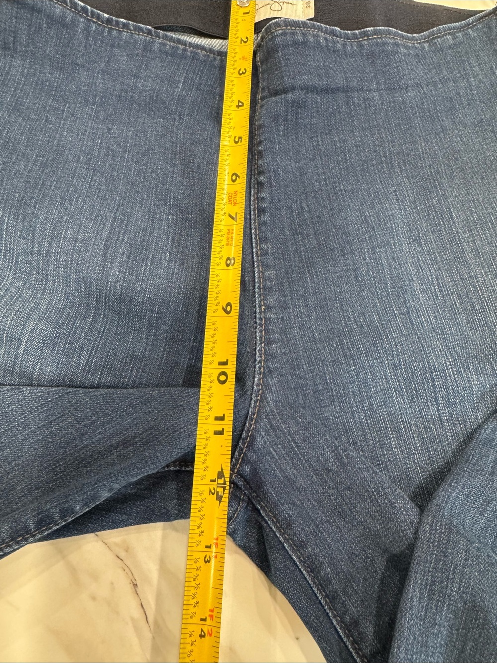 Jessica Simpsom Women's Size 28 Pull-on Flare Jeans Blue Denim Stretch High Rise - Picture 14 of 16